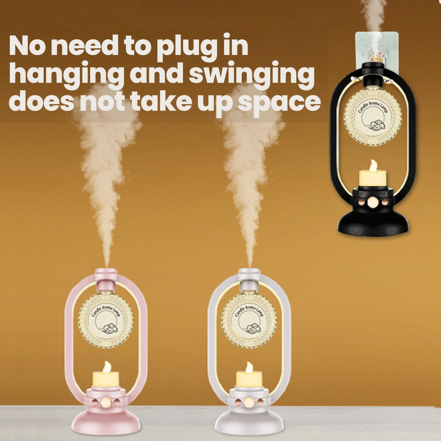 LED Candlelight Essential Oil Diffuser & Humidifier