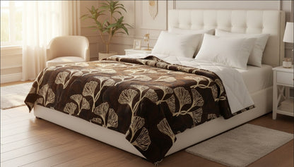 LeafNest Ultra-Soft Winter Blanket – Cozy, Lightweight & Skin-Friendly Comforter for Kids & Adults (Double Bed)