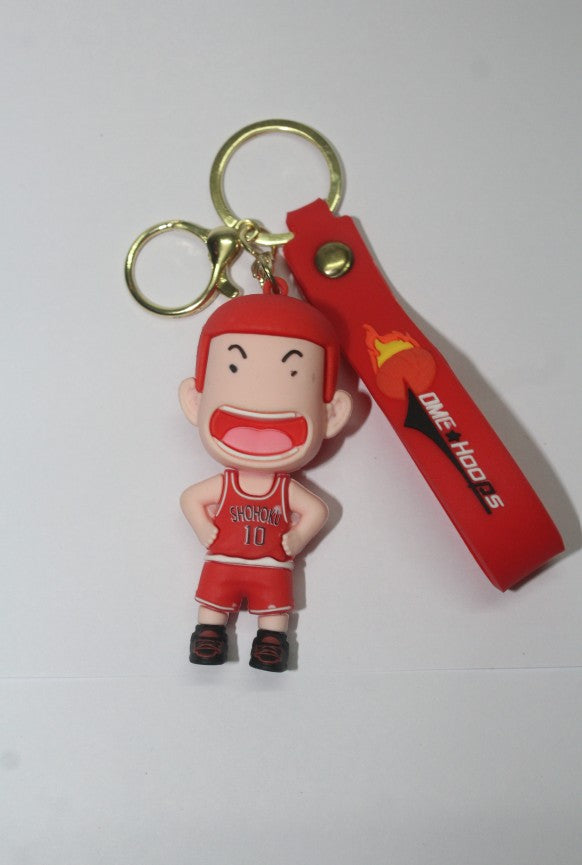 Cartoon Basketball Keychain for Kids – Fun & Colorful Design
