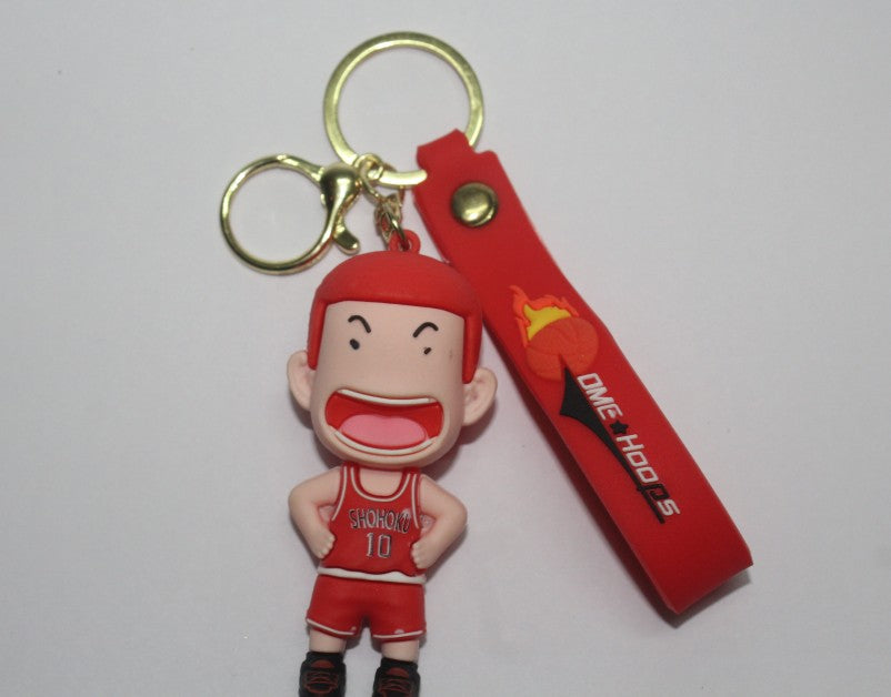 Cartoon Basketball Keychain for Kids – Fun & Colorful Design