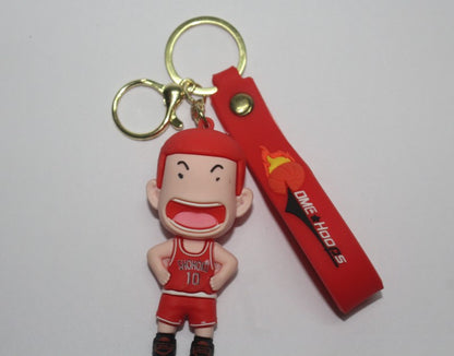 Cartoon Basketball Keychain for Kids – Fun & Colorful Design