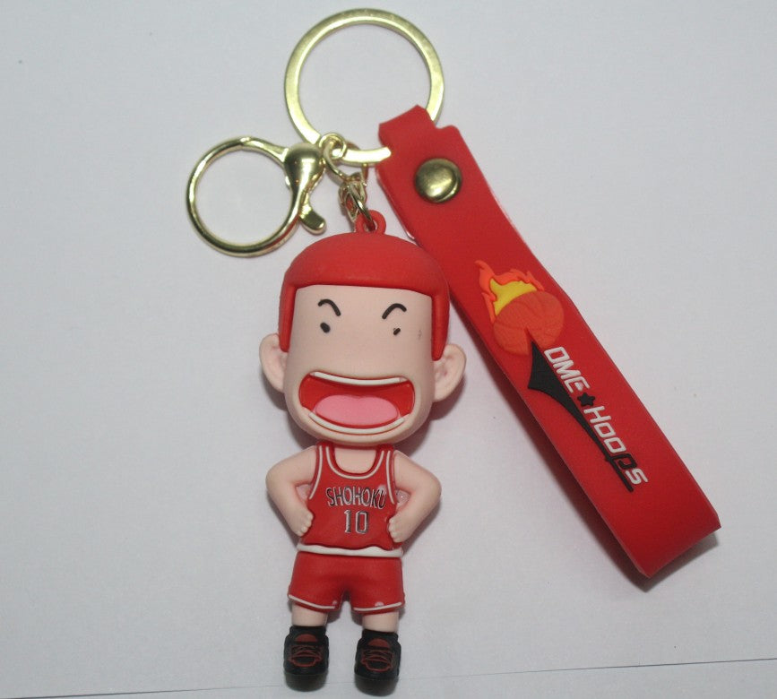 Cartoon Basketball Keychain for Kids – Fun & Colorful Design