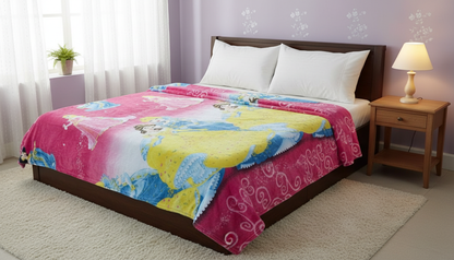 Magic Princess Ultra-Soft Kids Blanket – Cozy for Winter & Summer | Double Bed Quilt