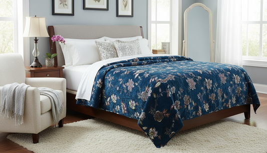 Premium Ultra-Soft Floral Blanket – Cozy Warm Comfort for Kids & Adults (All-Season Use)