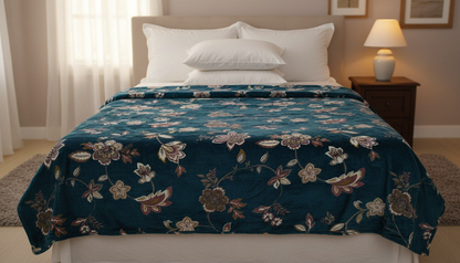 Premium Ultra-Soft Floral Blanket – Cozy Warm Comfort for Kids & Adults (All-Season Use)
