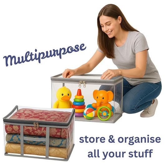 Transparent Clothes Cover Organizer (Pack of 2)